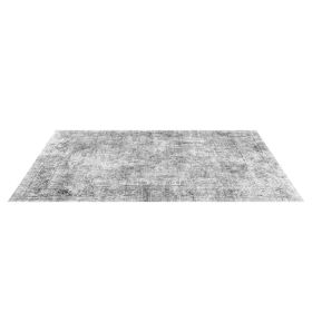 Large Area Rug 6 x 9 ft Anti-Skid and Tear-Resistant Floor Mat Bohemian Gray