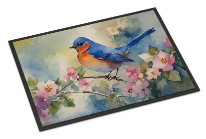 Bluebird Doormat Front Door Mat Indoor Outdoor Rugs for Entryway, Non Slip Washable Low Pile, 24H X 36W