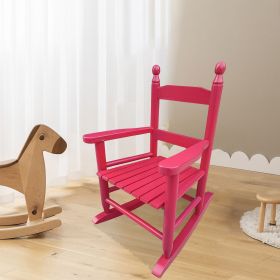 Children's rocking rose red chair- Indoor or Outdoor -Suitable for kids-Durable (Color: as Pic)
