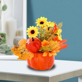 Artificial Pumpkin Flower Autumn Pumpkin Ornaments A (Option: 1pc)
